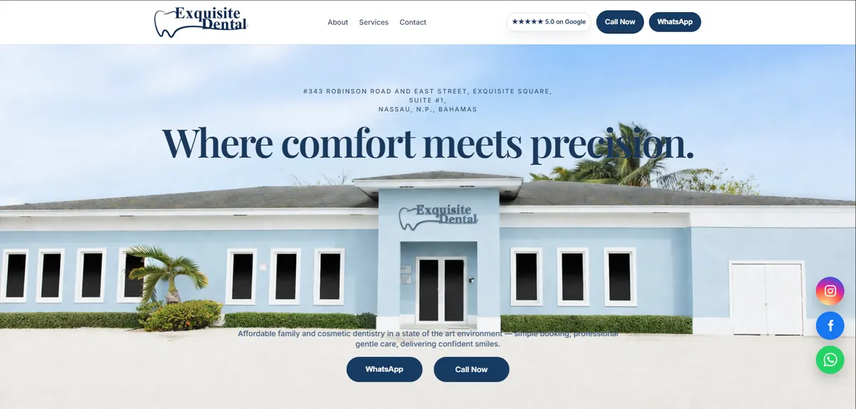 Exquisite Dental final redesign
